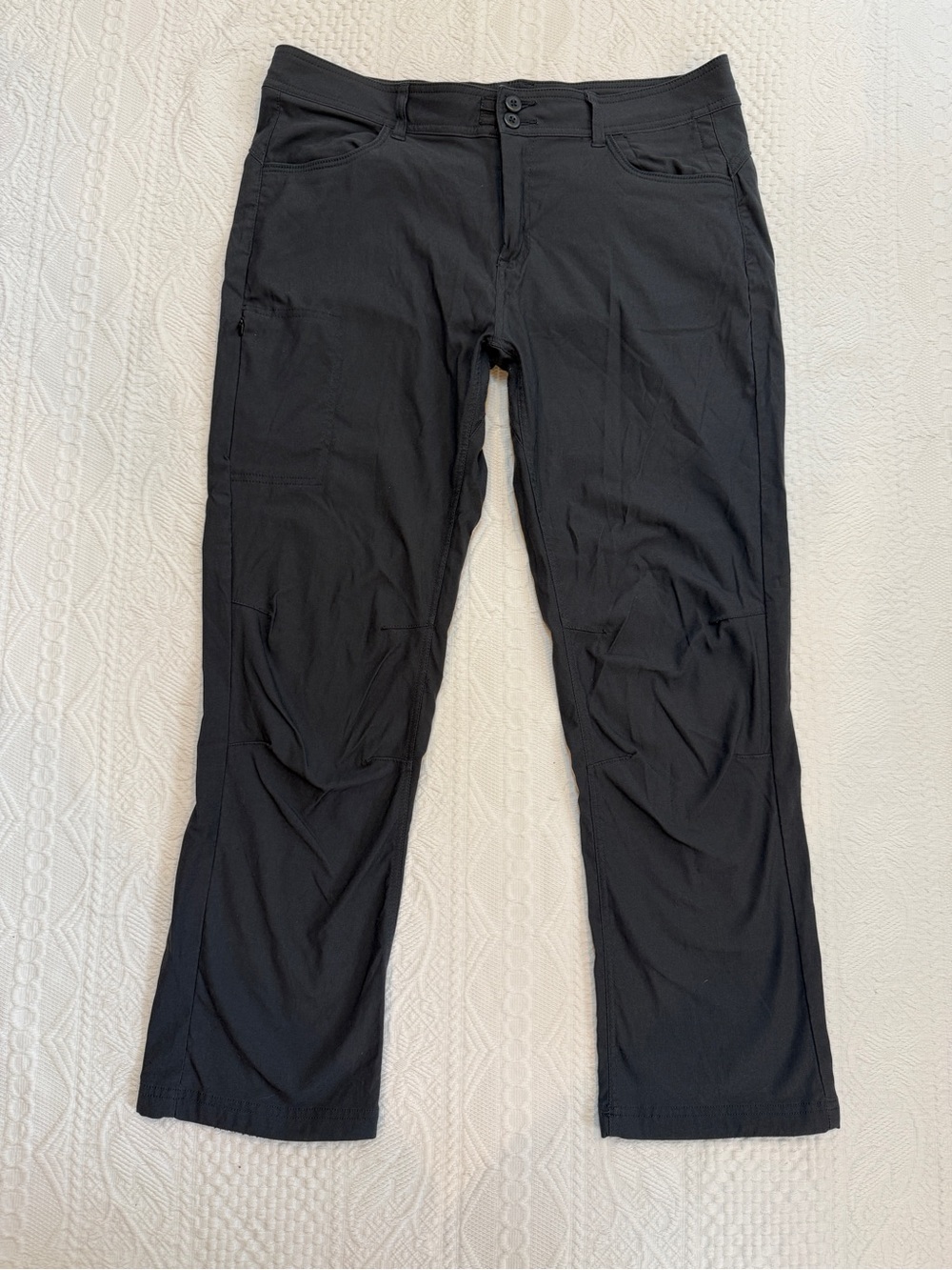 Prana Straight Fit Gray Hiking Pants Womens Size 16 Gorpcore